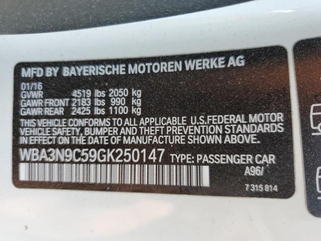 VIN WBA3N9C59GK250147 2016 BMW 4 Series, 428 XI no.13