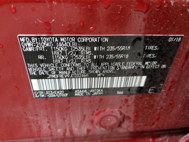 2018 TOYOTA RAV4 LIMIT - JTMDFREV9JD232468