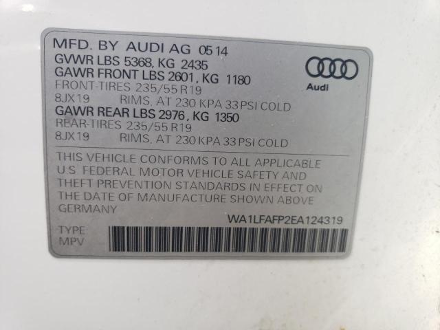 VIN WA1LFAFP2EA124319 2014 Audi Q5, Premium Plus no.13