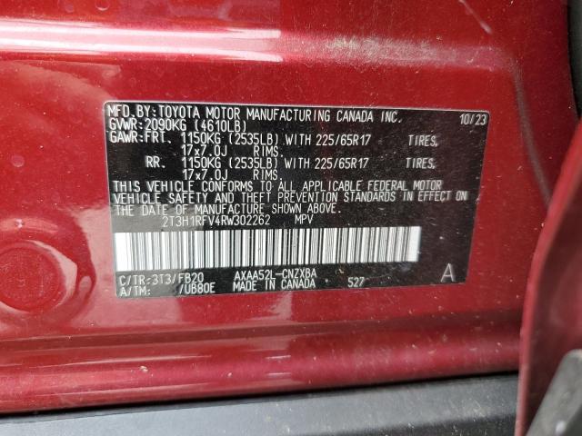 2024 TOYOTA RAV4 LE 2T3H1RFV4RW302262  67885974