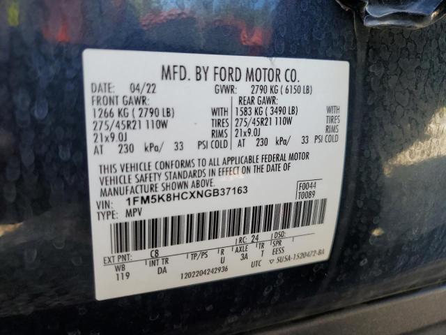 2022 FORD EXPLORER P 1FM5K8HCXNGB37163  68825814