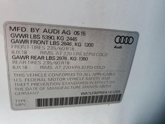 VIN WA1LFAFP5FA141259 2015 Audi Q5, Premium Plus no.13