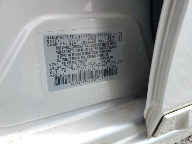 2018 NISSAN SENTRA S - 3N1AB7AP7JY207563