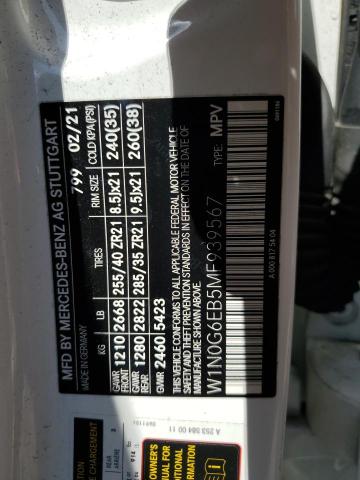2021 MERCEDES-BENZ GLC 43 4MA W1N0G6EB5MF939567