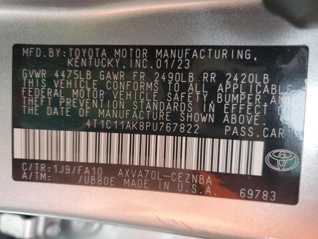 VIN 4T1C11AK8PU767822 2023 Toyota Camry, LE no.12