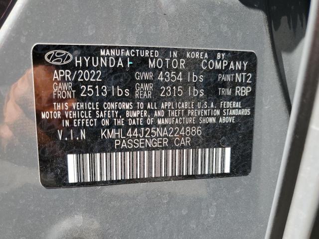 2022 HYUNDAI SONATA SEL - KMHL44J25NA224886