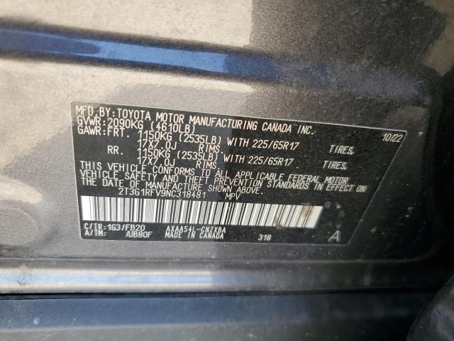 2022 TOYOTA RAV4 LE - 2T3G1RFV9NC318481