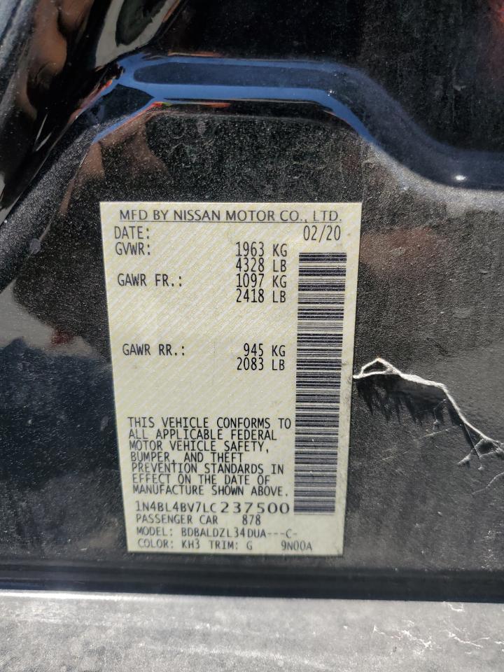 Lot #2928641745 2020 NISSAN ALTIMA S