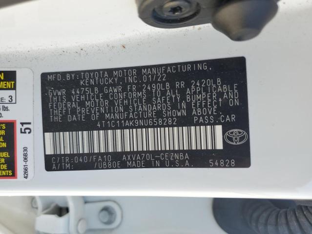 2022 TOYOTA CAMRY LE - 4T1C11AK9NU658282