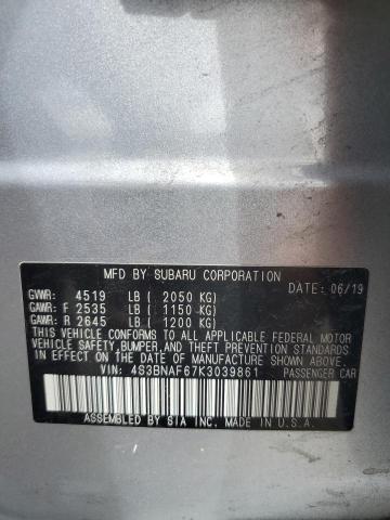 2019 SUBARU LEGACY 2.5 - 4S3BNAF67K3039861