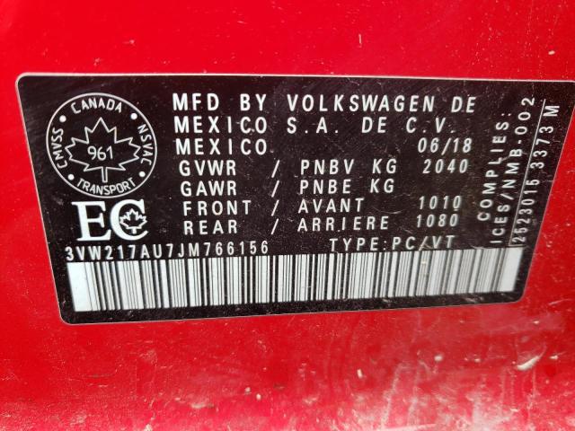 2018 VOLKSWAGEN GOLF SPORT - 3VW217AU7JM766156