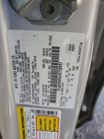 VIN 3FA6P0H96HR228997 2017 Ford Fusion, SE no.12