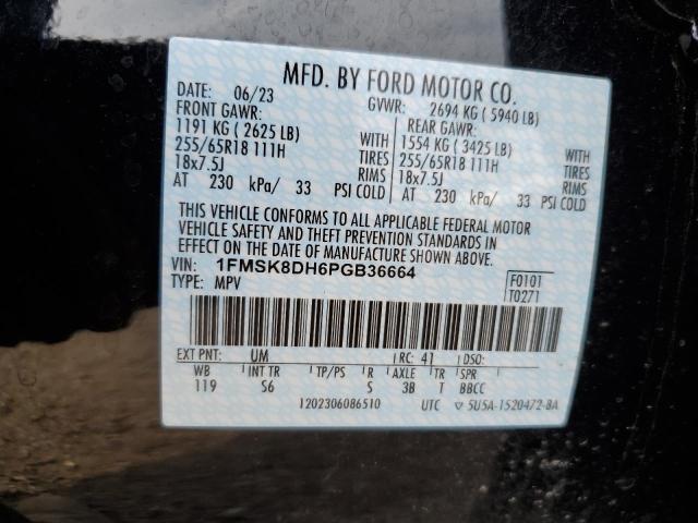 2023 FORD EXPLORER X - 1FMSK8DH6PGB36664