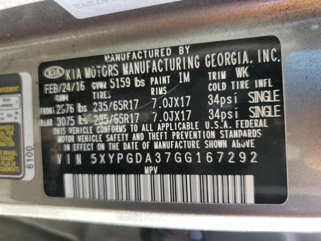2016 KIA SORENTO LX - 5XYPGDA37GG167292