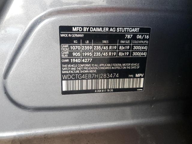 2017 MERCEDES-BENZ GLA 250 - WDCTG4EB7HJ283474