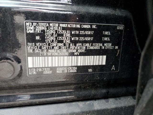 2022 TOYOTA RAV4 LE - 2T3F1RFV0NC269280