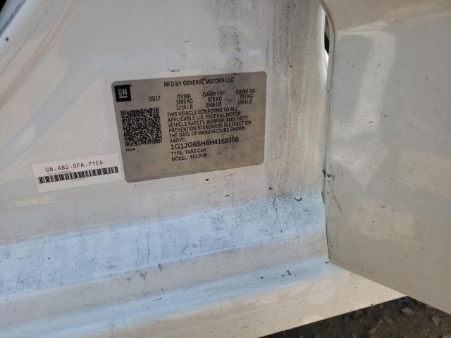 2017 CHEVROLET SONIC - 1G1JG6SH6H4168308
