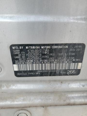 2018 MITSUBISHI OUTLANDER - JA4AD2A37JZ004437