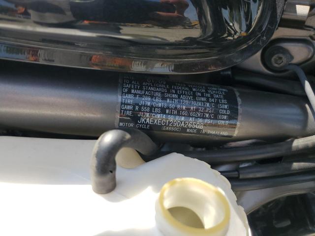 2009 KAWASAKI EX650 C - JKAEXEC129DA26508