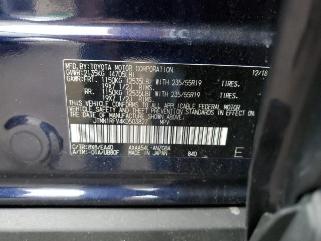 VIN JTMN1RFV4KD503827 2019 Toyota RAV4, Limited no.13