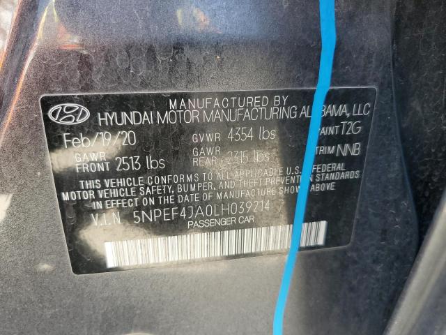 2020 HYUNDAI SONATA SEL - 5NPEF4JA0LH039214