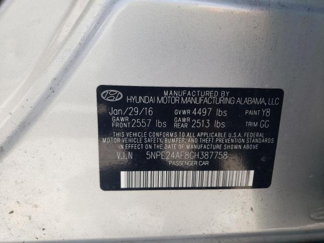 2016 HYUNDAI SONATA SE - 5NPE24AF8GH387758