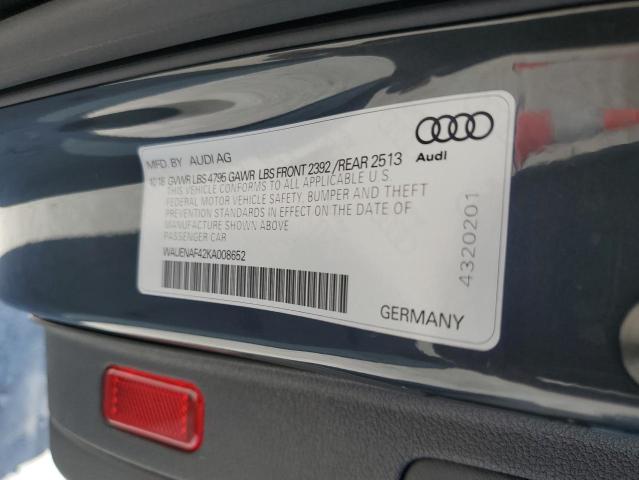 VIN WAUENAF42KA008652 2019 Audi A4, Premium Plus no.13