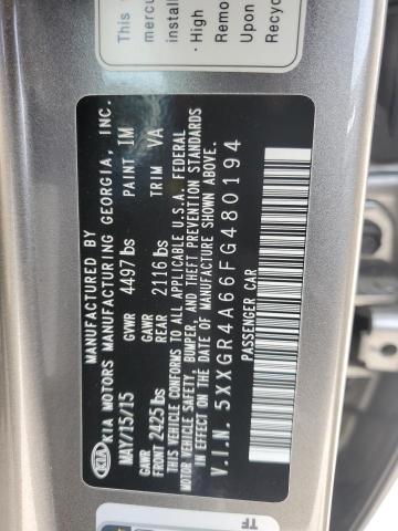 2015 KIA OPTIMA SX 5XXGR4A66FG480194