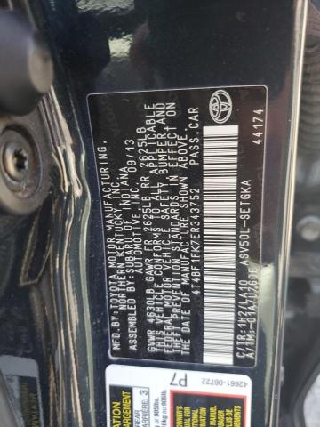 VIN 4T4BF1FK7ER343752 2014 Toyota Camry, L no.12