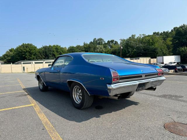 CHEVROLET CHEVELL SS 1969 blue   136379K386962 photo #3