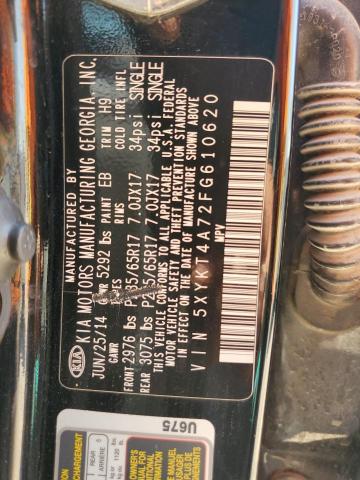 2015 KIA SORENTO LX 5XYKT4A72FG610620