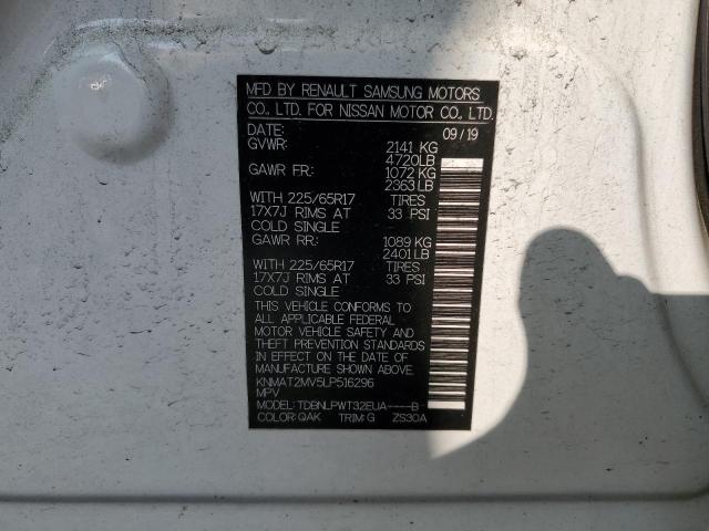 2020 NISSAN ROGUE S - KNMAT2MV5LP516296