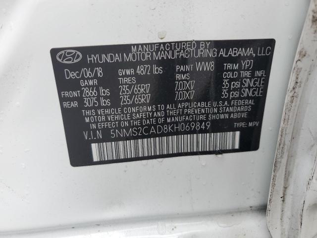 2019 HYUNDAI SANTA FE S - 5NMS2CAD8KH069849