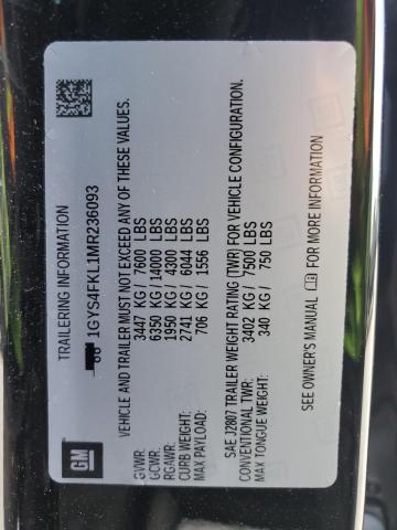 2021 CADILLAC ESCALADE S - 1GYS4FKL1MR236093