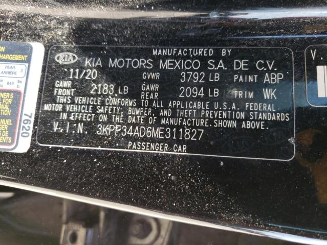 2021 KIA FORTE GT L - 3KPF34AD6ME311827