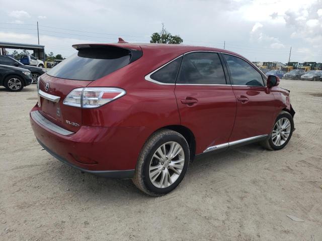 LEXUS RX 450H 2010 red 4dr spor hybrid engine JTJZB1BAXA2400194 photo #4