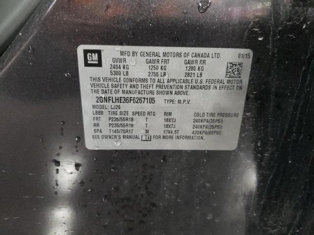 2015 CHEVROLET EQUINOX LT 2GNFLHE36F6267105  68565454