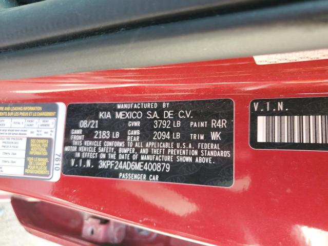 2021 KIA FORTE FE - 3KPF24AD6ME400879