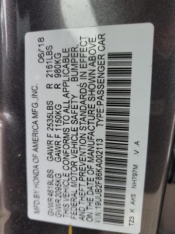 2019 ACURA TLX ADVANC 19UUB2F86KA002113