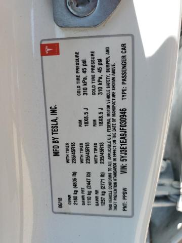 2018 TESLA MODEL 3 - 5YJ3E1EA9JF030946
