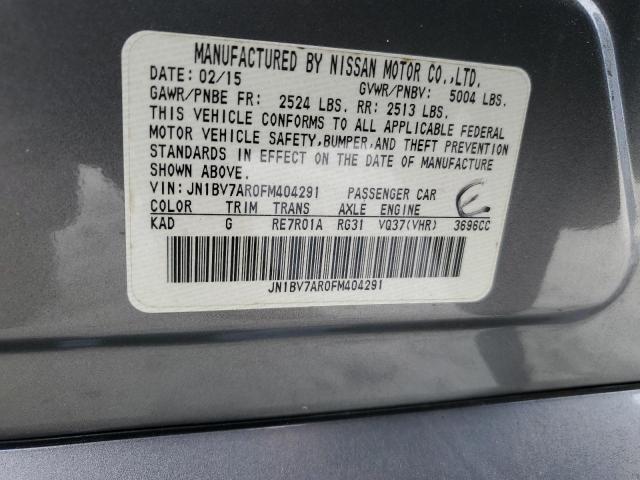 2015 INFINITI Q50 BASE - JN1BV7AR0FM404291
