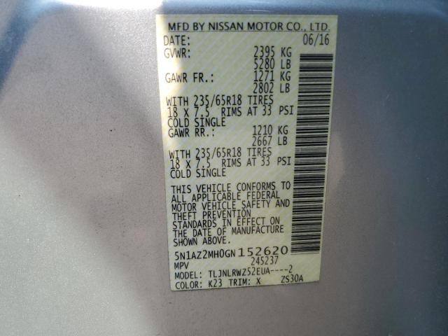 2016 NISSAN MURANO S - 5N1AZ2MH0GN152620