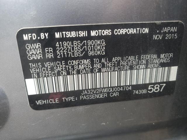 2016 MITSUBISHI LANCER ES - JA32V2FW6GU004704