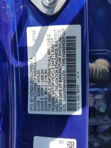 2022 HONDA ACCORD SPO - 1HGCV1F44NA063068
