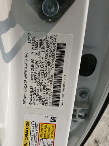 2018 HONDA ACCORD LX - 1HGCV1F16JA073200