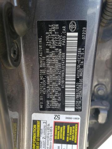 VIN 4T1B11HK9JU147568 2018 Toyota Camry, L no.12