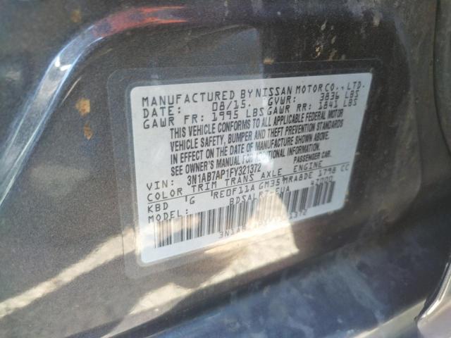 VIN 3N1AB7AP1FY321372 2015 NISSAN SENTRA no.12