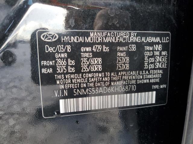 2019 HYUNDAI SANTA FE L - 5NMS53AD6KH068710