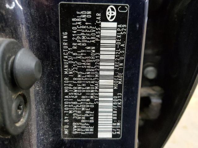 2021 TOYOTA COROLLA LE - 5YFEPMAE7MP232013
