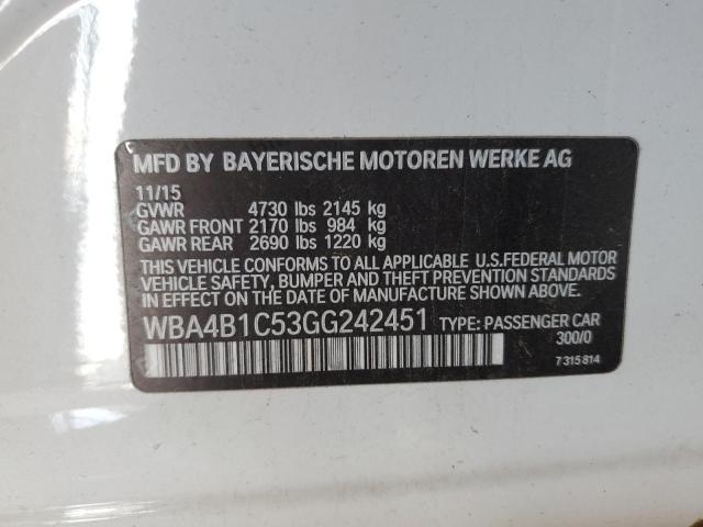 VIN WBA4B1C53GG242451 2016 BMW 4 Series, 435 I Gran... no.12